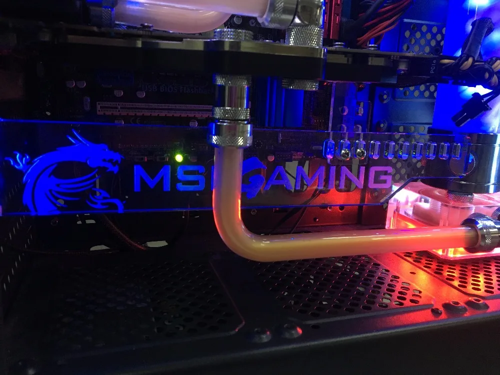 Заказ акриловый кронштейн для использования бандажа GPU карты с RGB света Размеры 280*45*6 мм исправить видео карта, совместимая AURA Системы 12 В RGB