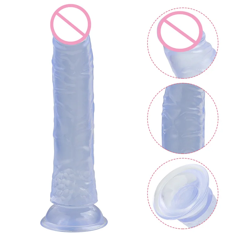Большой реалистичный фаллоимитатор со стразами секс игрушки для мужчин женщин