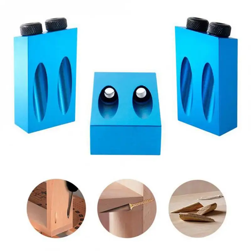 

28PCS Oblique M6-10 Hole Angle Drilling Locator Aluminium Woodworkers Guide Wood Hand Tools Punch 15 Degree