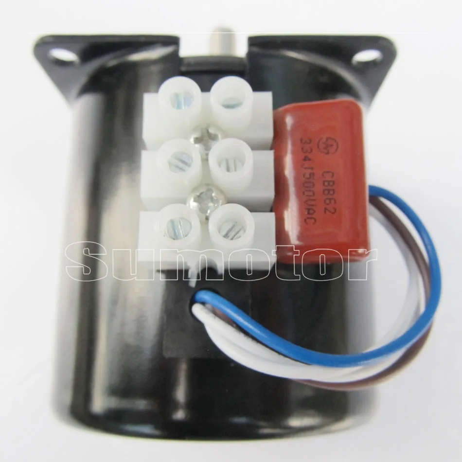 60KTYZ 110rpm 14W 220 - 240V 50HZ 60HZ AC synchronous motor CW/CCW for Monitor PTZ automation Pure copper coils Long Lifespan |