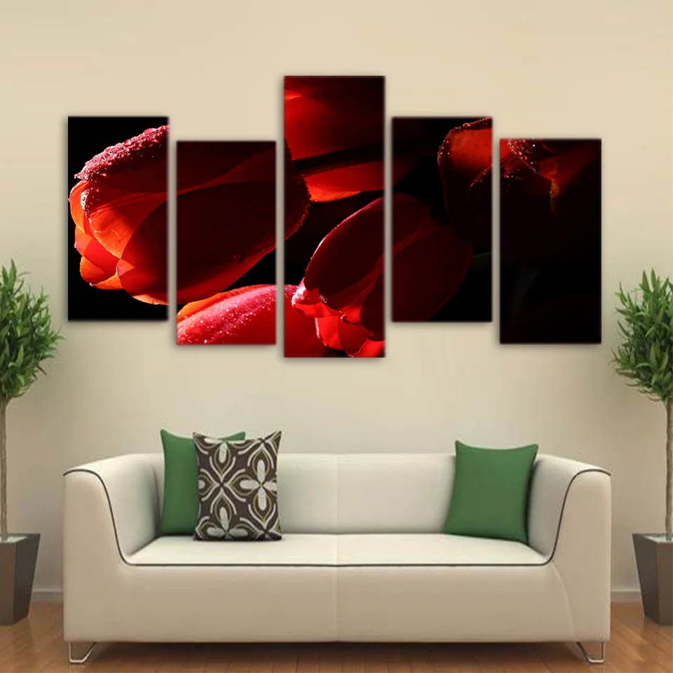 Акция Высокое качество HD Печатный синий автомобиль плакат 5 шт. групповая Картина