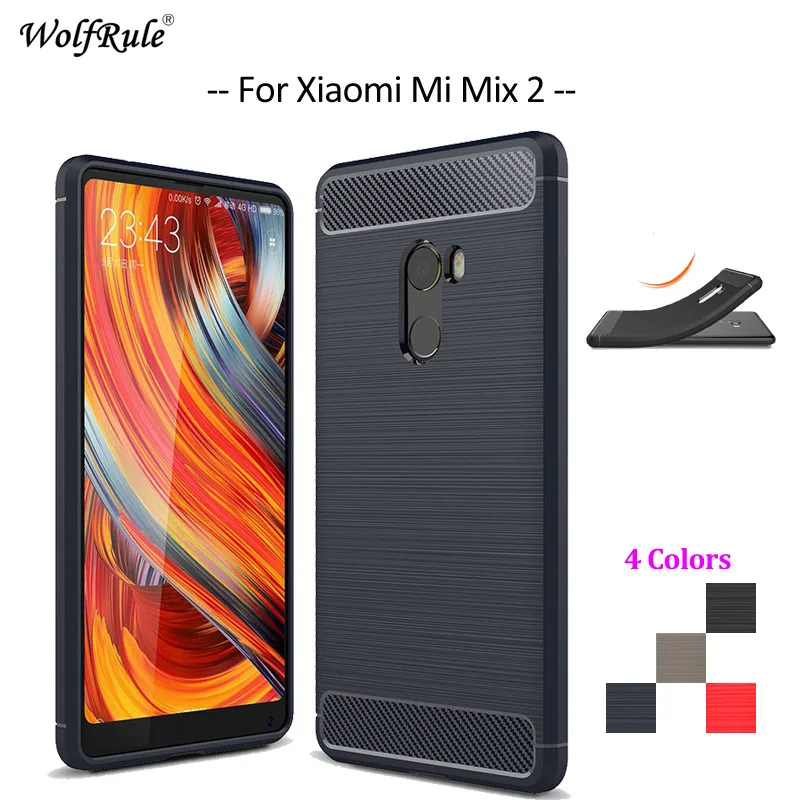 WolfRule чехол для Xiaomi Mi Mix 2 Чехол противоударный мягкий TPU мобильный телефон 5