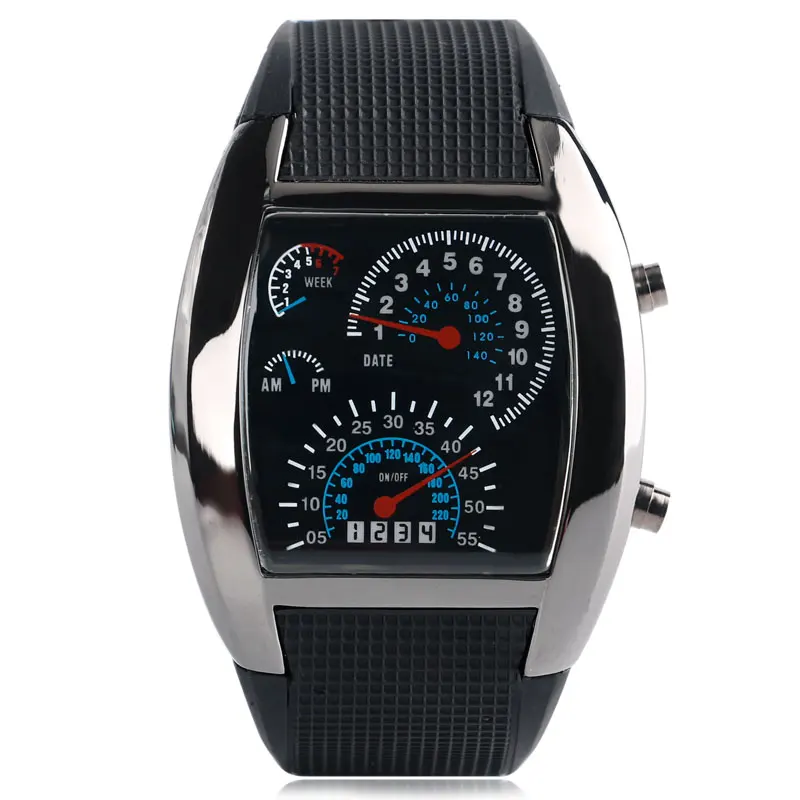

YISUYA LED Date Display Men Wrist Watch Automatic Lighting Brightness Adjustment Casual Quartz Clock Daily Water Resistant Gift