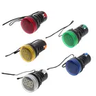 Индикатор температуры, 22 мм, 50-380 В переменного тока, термометр, светодиодный цифровой дисплей, измерение температуры, индукция, диапазон-20-199c