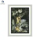 Набор для вышивки крестиком Joy Sunday RA149 Женщины и полная луна 14CT 11CT