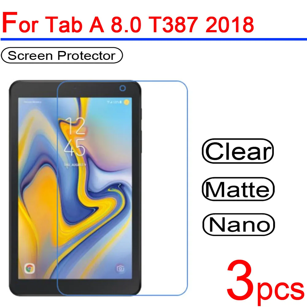 3 шт ультра прозрачные защитные пленки для ЖК-экрана для samsung Galaxy Tab A 8,0 P205 P200 T387 с S Pen защитная пленка