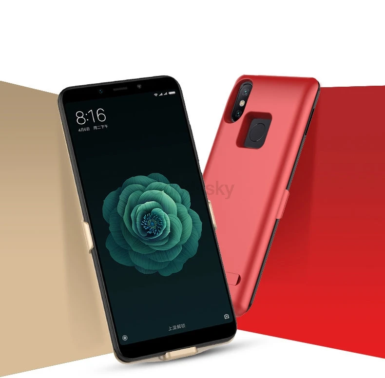6800 мАч Внешний Аккумулятор Чехол для Xiaomi 6X внешний аккумулятор запасное зарядное
