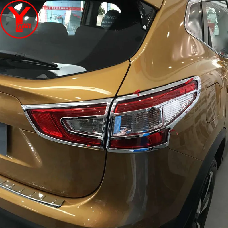 Хромированный задний фонарь для nissan qashqai j11 rogue 2014 2015 2016 2017 ABS Автомобильный свет