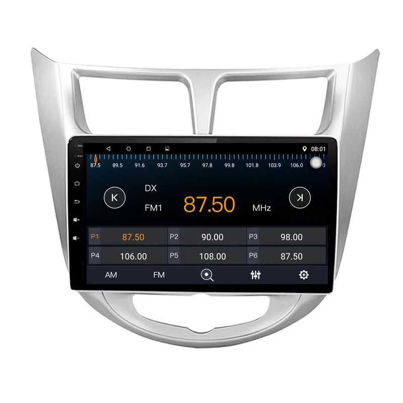 Автомобильный GPS навигатор 10 2 дюйма для Hyundai Verna Solaris Accent четыре ядра Android 9 1 ГБ ОЗУ