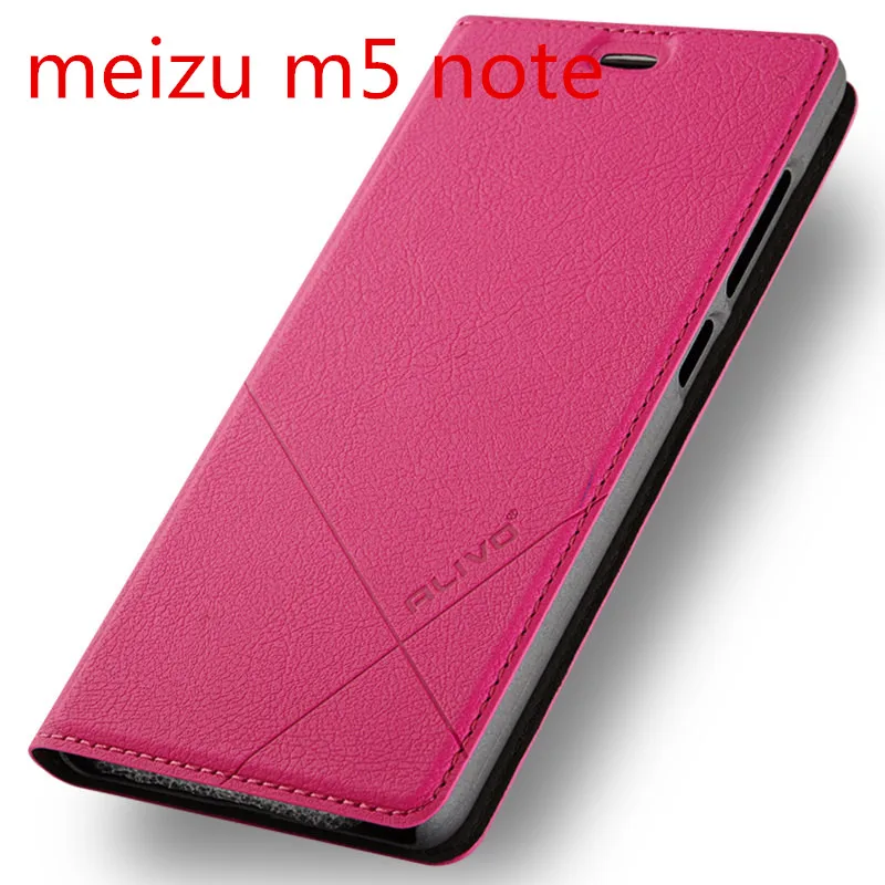 Meizu m5 note чехол из искусственной кожи бизнес-серии флип-чехол для meizu m5 note 5," дюймов#0918 с номером отслеживания - Цвет: rose
