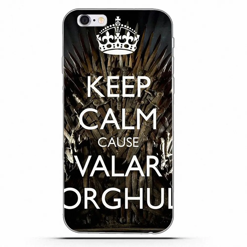 Keep Calm And Valar Morghulis оригинальный для Galaxy Alpha Core Prime Note 4 5 8 S3 S4 S5 S6 S7 S8 S9 mini edge Plus мягкие