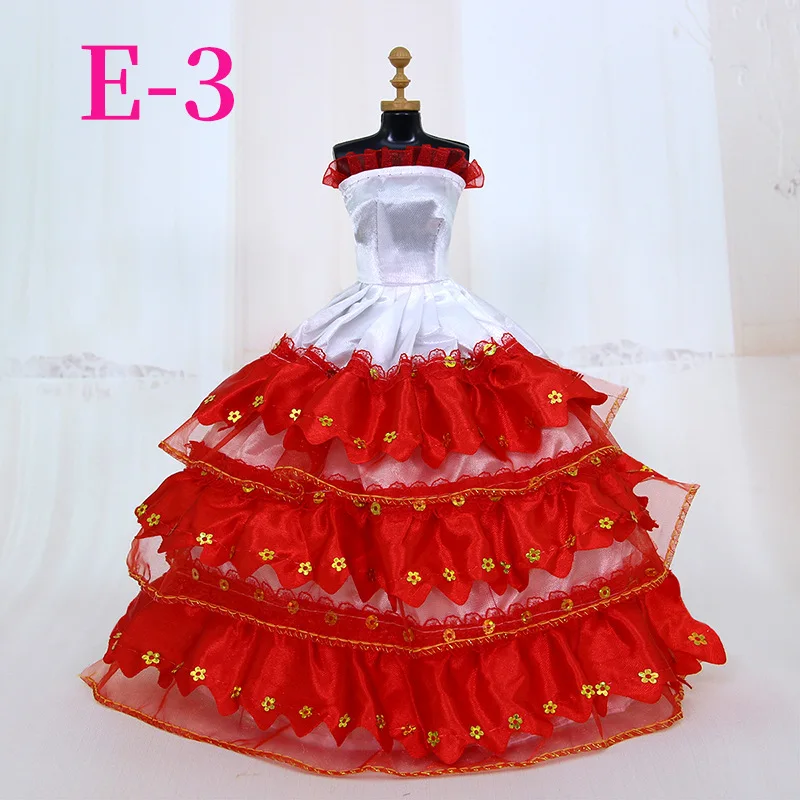 5 шт./лот Модная одежда ручной работы Платья Наряд для кукольного платья девочек