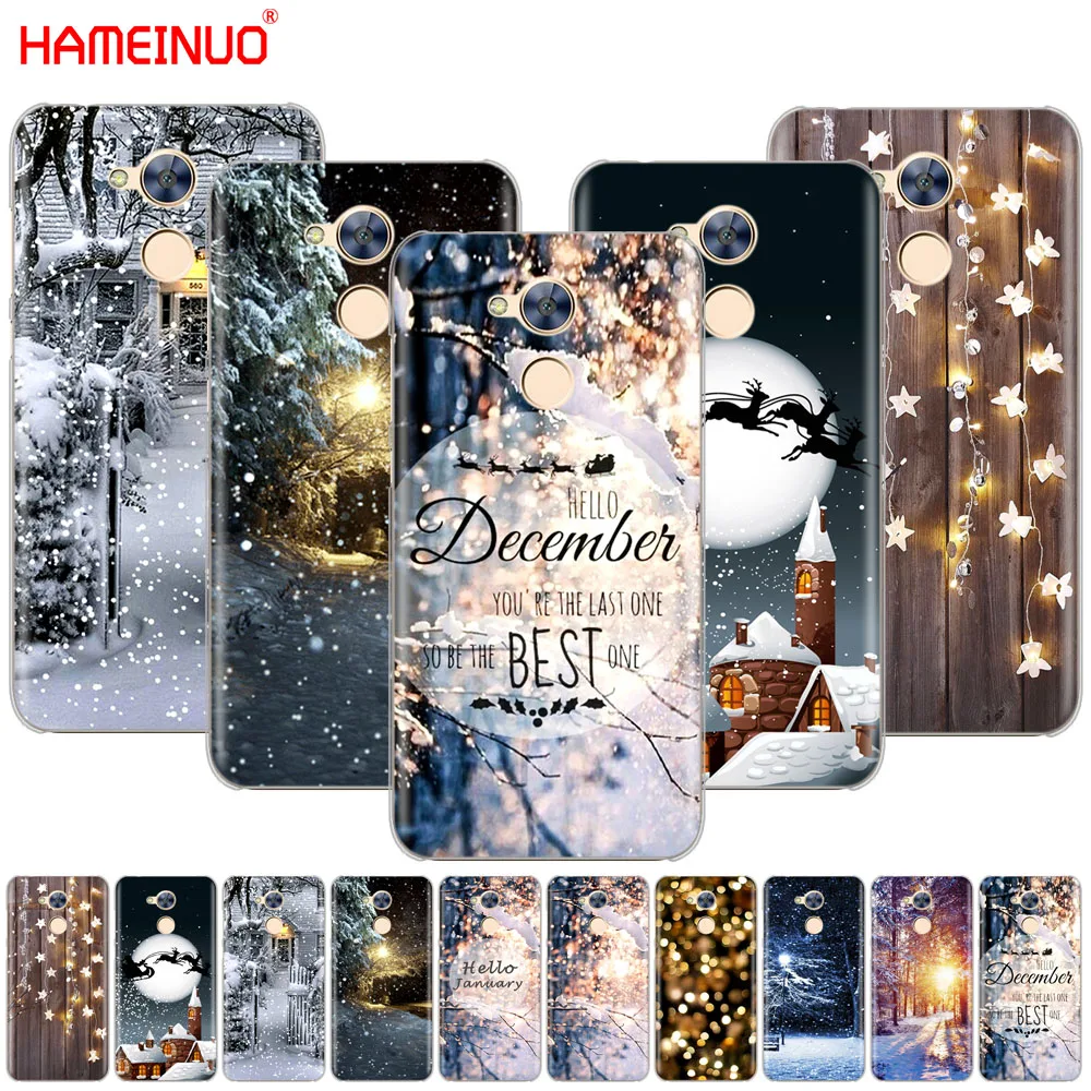 HAMEINUO пейзаж Зимний Легкий Снежный чехол для телефона Huawei Honor 10 V10 4A 5A 6A 7A 6C 6X 7X 8 9