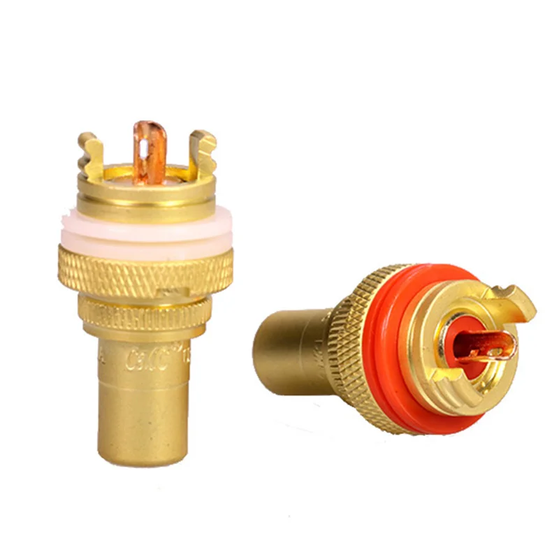 12 шт./лот Женский RCA Панель Крепление Шасси высокое качество Динамик Jack разъем 6