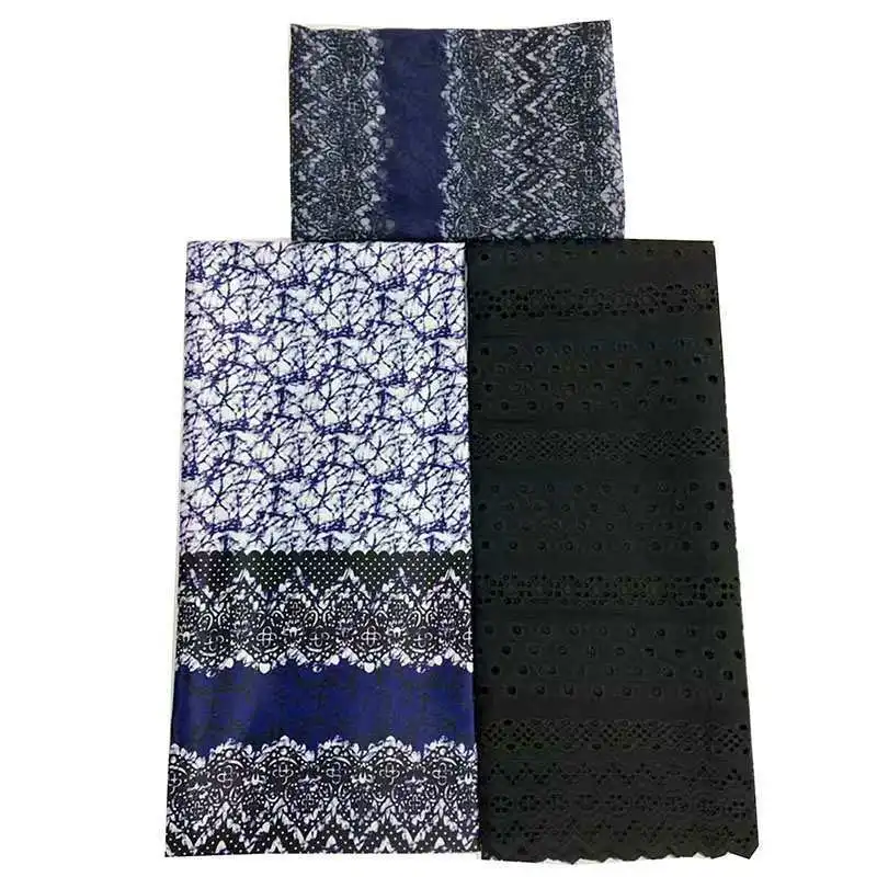 Новая модная африканская шелковая ткань сочетающийся с шифоном и кружевом