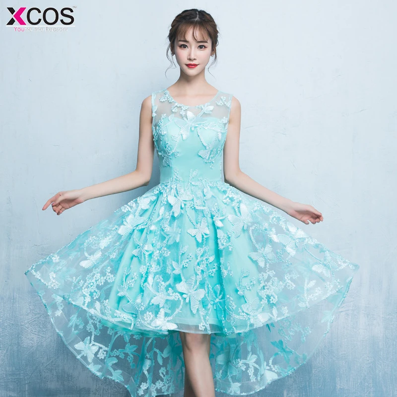 Элегантные Синие черные платья для выпускного вечера 2018 короткие без рукавов на