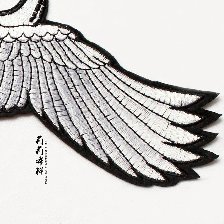 Большой Кусок Красного коронного крана вышивка ткань платье патч отверстие пост