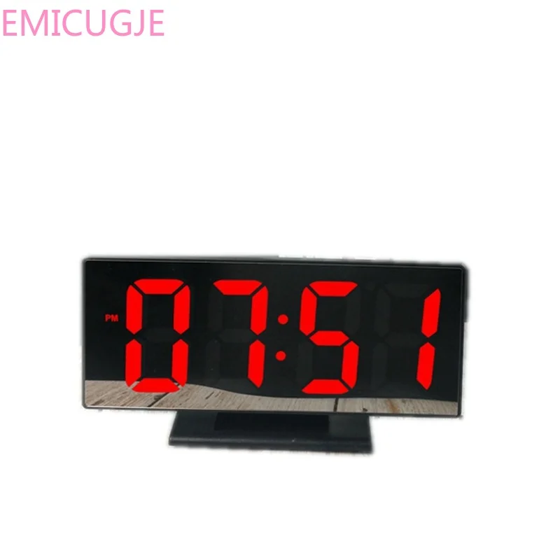 Ночной Настольный светильник с ЖК дисплеем и usb кабелем цифровой будильник