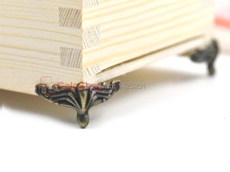 10 шт./лот античная сундук для ювелирных изделий деревянная мебельная коробка