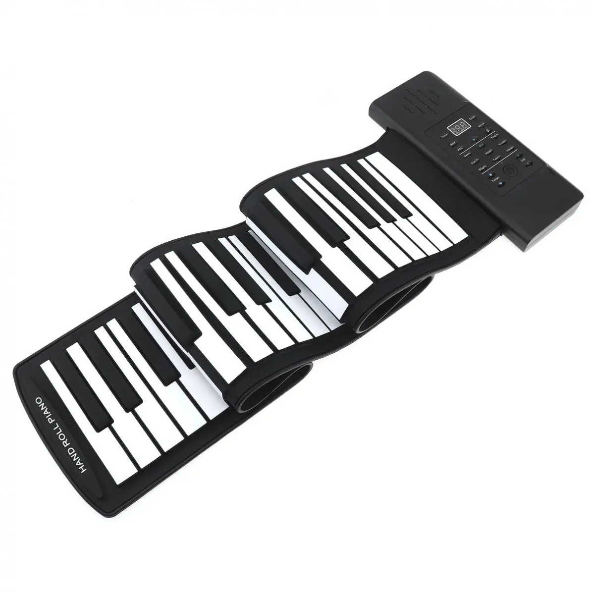61 Keys USB MIDI Output Roll Up Piano Rechargeable Electronic Portable Silicone Flexible Keyboard Organ Built-in Speaker