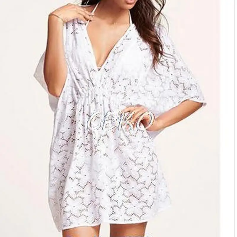 Летнее платье 2015 Пляжная пикантная Летняя накидка кружевная купальная одежда