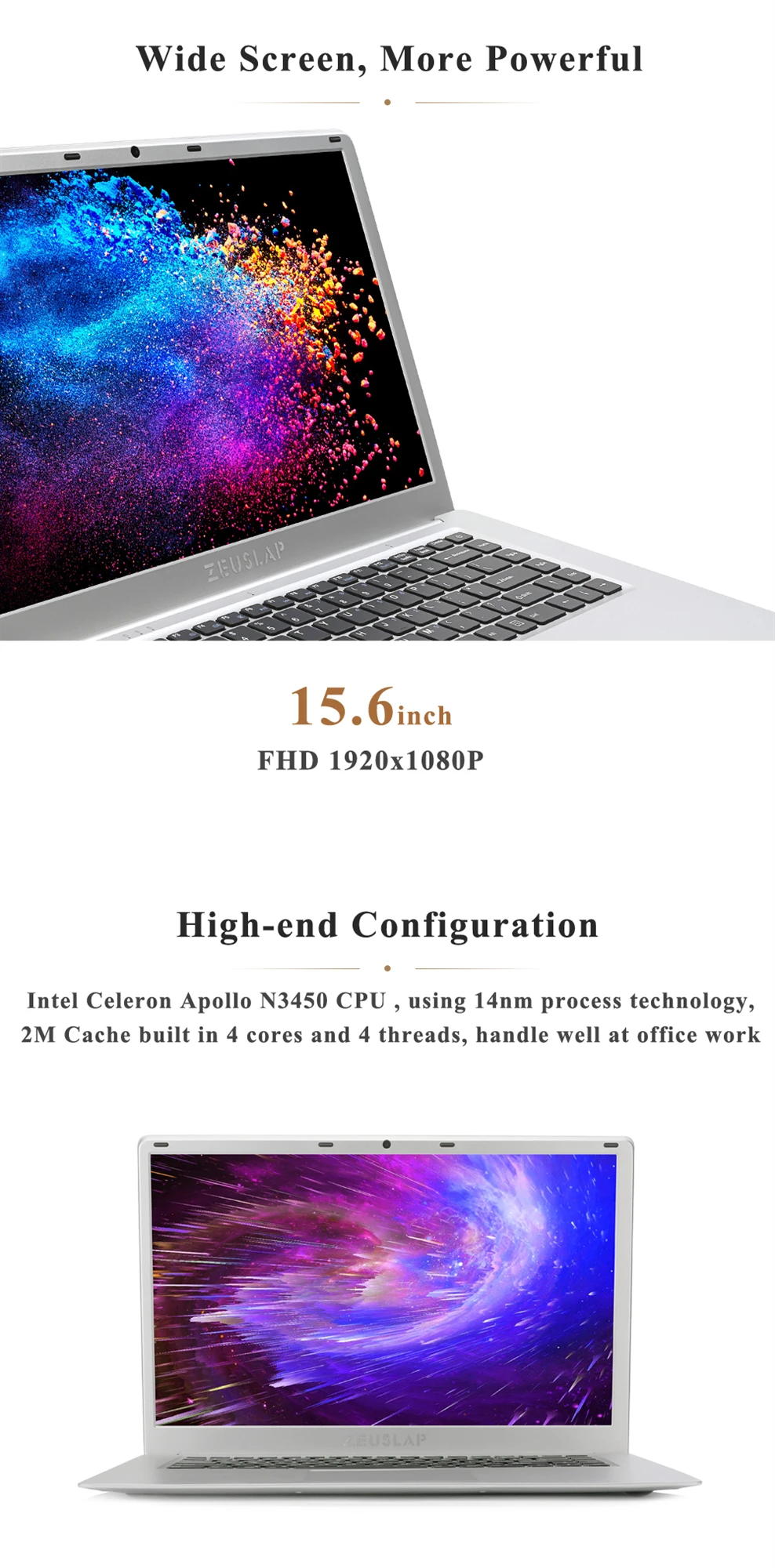 ZEUSLAP 15,6 дюймов 1920x1080p full hd 6 ГБ ОЗУ 2 ТБ hdd windows 10 система wifi bluetooth Ультратонкий ноутбук компьютер