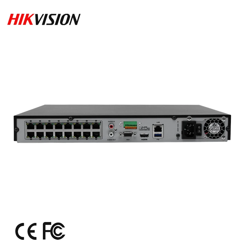 hikvision DS-7616NI-I2/16 P английская версия 16ch NVR 16POE порты с 2SATA до 12 мегапикселей разрешение записи