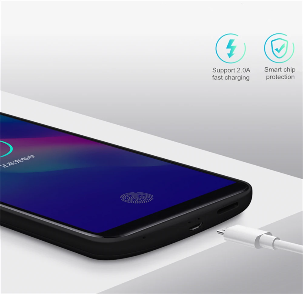 6000 мА/ч внешняя Батарея Зарядное устройство чехол для VIVO X23 Портативный Мощность
