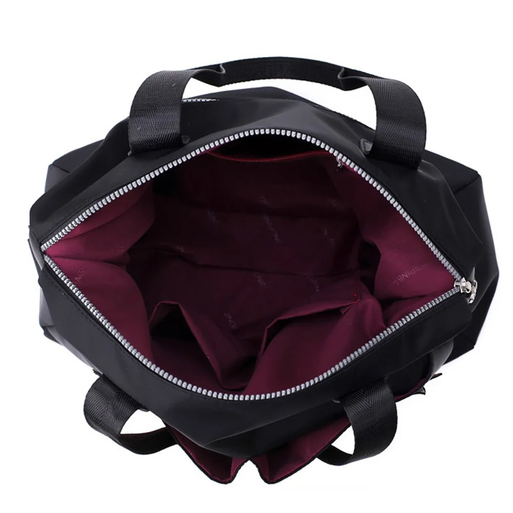 

Women Handbag Handmade Dragonfly Floral Embroidery Shoulder Bag National Tote Bag Large Capacity Waterproof Nylon Travel Bags