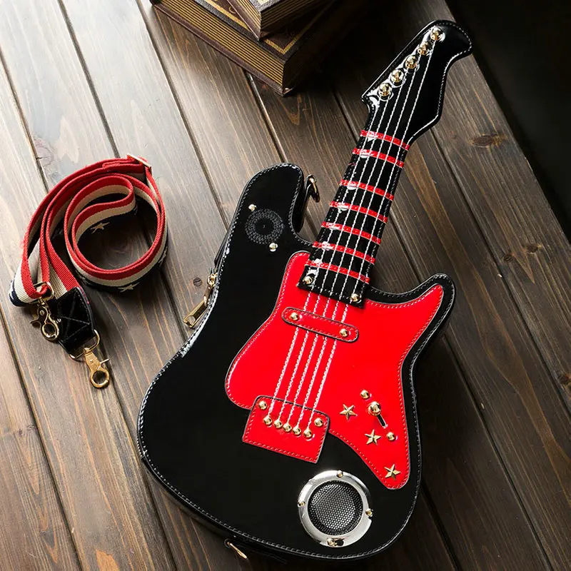 Креативная сумочка в форме гитары с музыкальным проигрывателем Веселый кошелек
