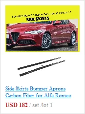 Передний бампер для губ подбородка сплиттеры фартук Cupwings для Alfa Romeo Giulia Quadrifoglio база Седан 4-дверный- углеродного волокна