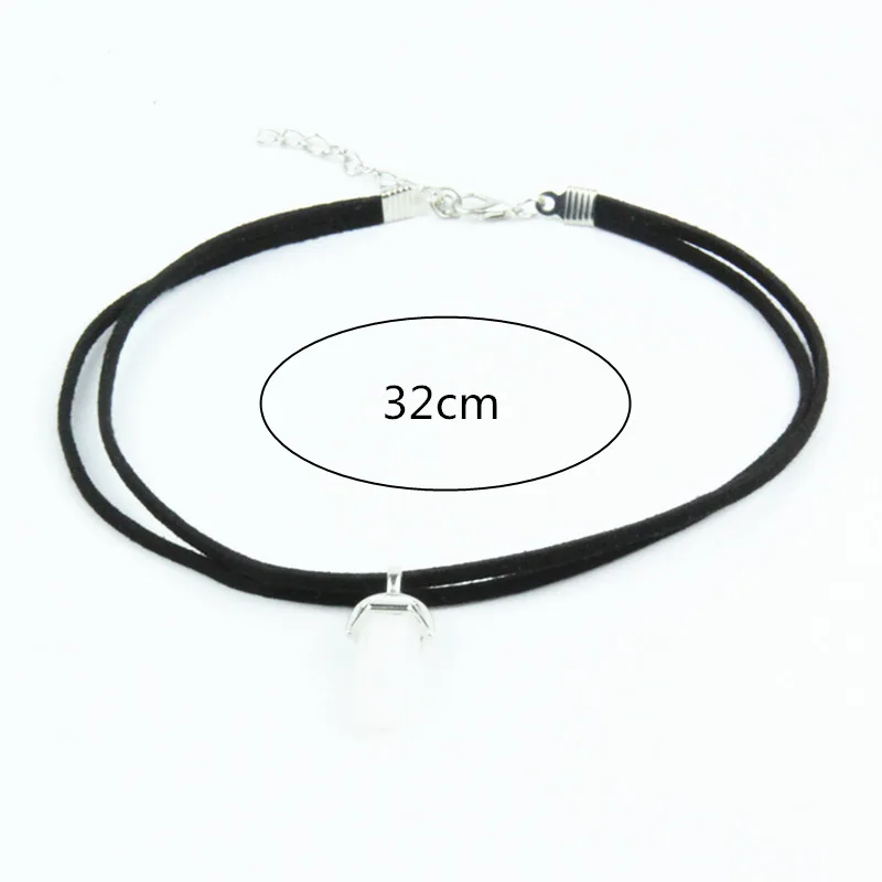 X231 черные кожаные опаловые ожерелья Чокер Модные для вечерние украшения Лучшие