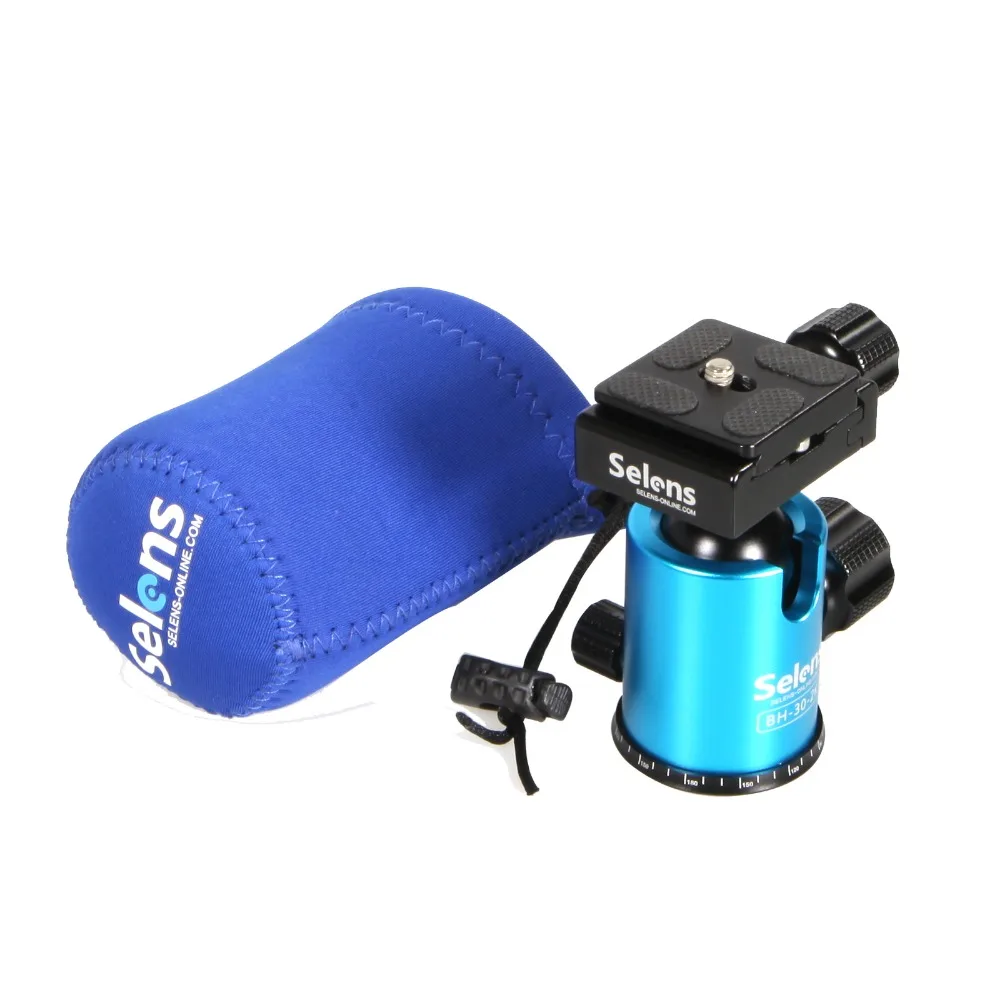 Selens мини шаровая Головка Настольный Штатив Адаптер с быстроразъемной пластиной