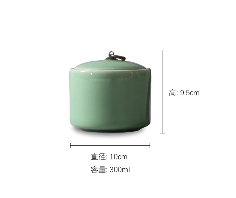 Герметичные celadon фарфоровые контейнеры для чая коробка для хранения галстука guan yin/da hong pao/jin jun mei чайная коробка