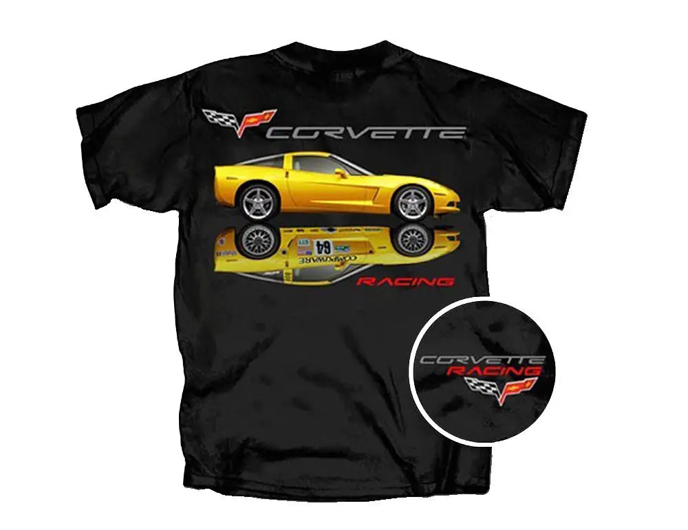 Новинка 2019 брендовая одежда мужская футболка Corvette с особым принтом на заказ