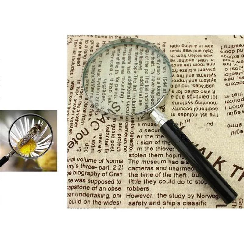 

1pc portable magnifying glasses 3X Magnification 50mm 60mm 75mm Lens Glass Magnifier Reading glasses loupe lens