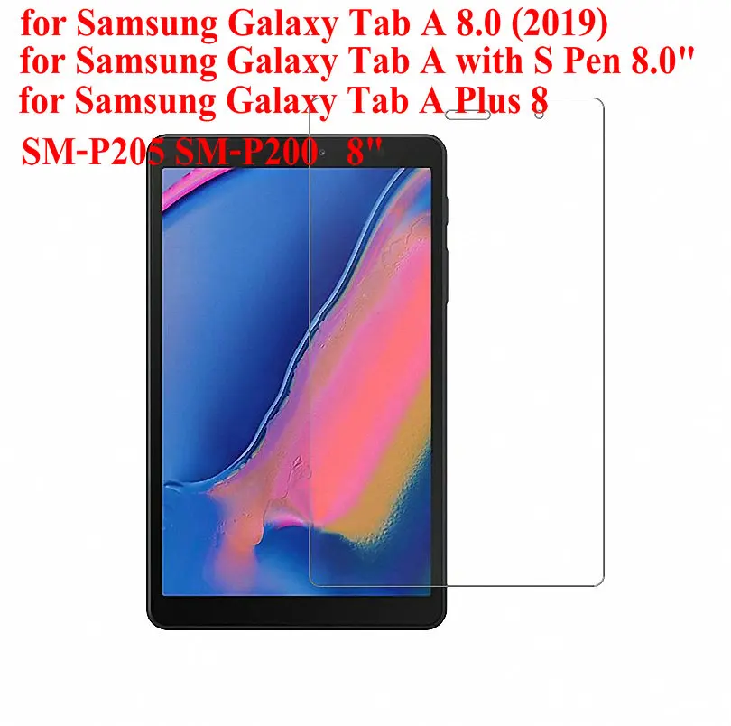 SAM P205 P200 Защитный чехол из закаленного стекла для samsung Galaxy Tab A 8," SM-P205 SM-P200 Tab A с S Pen A Plus 8" стекло - Цвет: SAM P205 P200