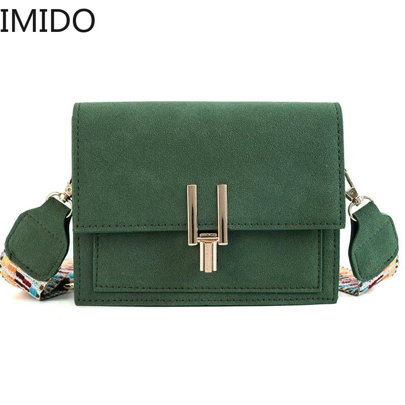 IMIDO замшевые квадратные сумки для женщин 2019 Роскошная брендовая дизайнерская