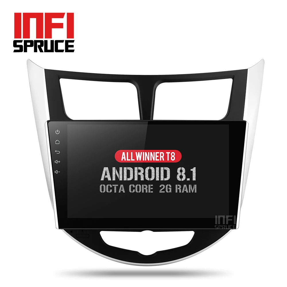 Автомобильный dvd плеер для Hyundai/Solaris/accent/Verna/i25 2G Android 8 1 с навигацией Wifi gps стерео