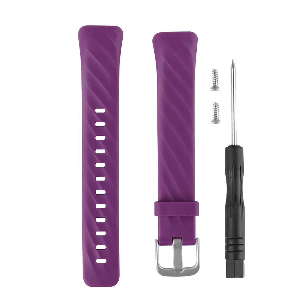 Purple Strap Запасной ремешок дополнительный ремень для S5 смарт-браслет S5 фитнес-трекер умный Браслет Замена ремешка с винтом и отверткой - Цвет: Purple Strap