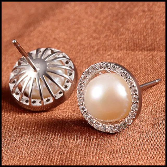 Дамская 925 твердые круглый перл CZ камень коты серьги для женщин|earrings punk|stone magnetsstone