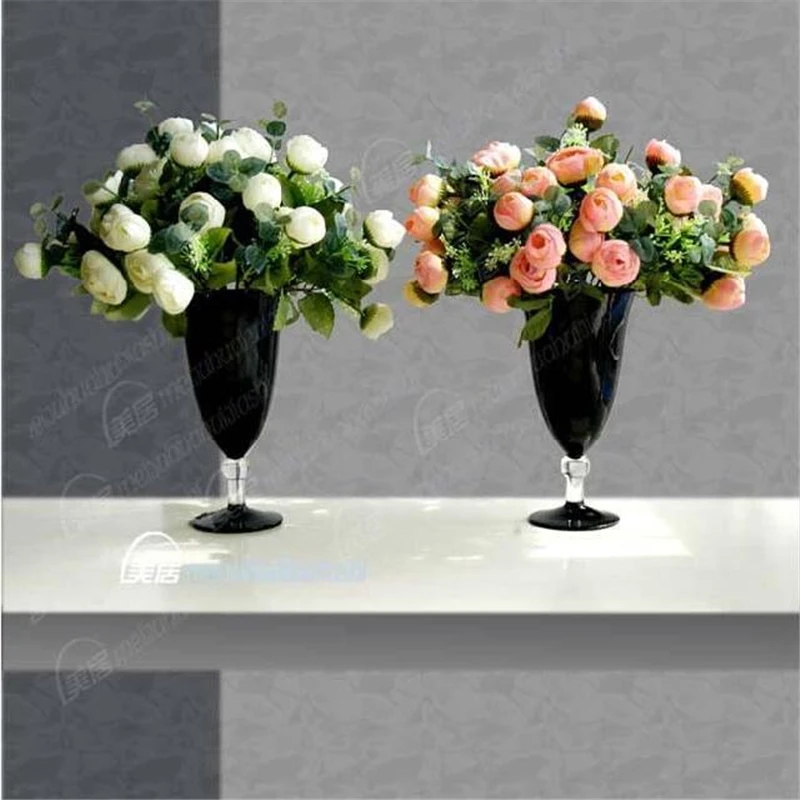 Весеннее украшение 10 головок Декоративный букет роз настоящий на прикосновения