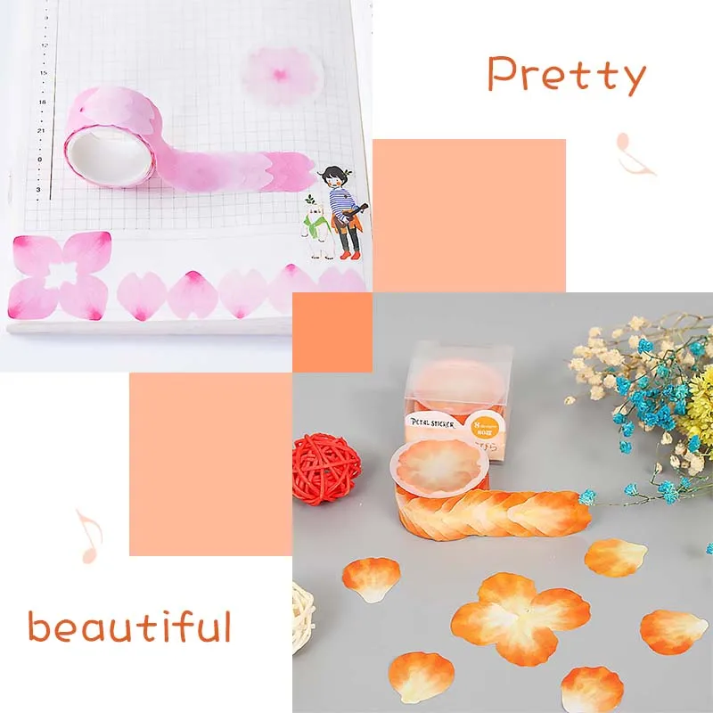 Многофункциональный цветок DIY лента Washi, офисные школьные стикер для канцелярских товаров набор Скрапбукинг украшения washitape подарок аксессуары