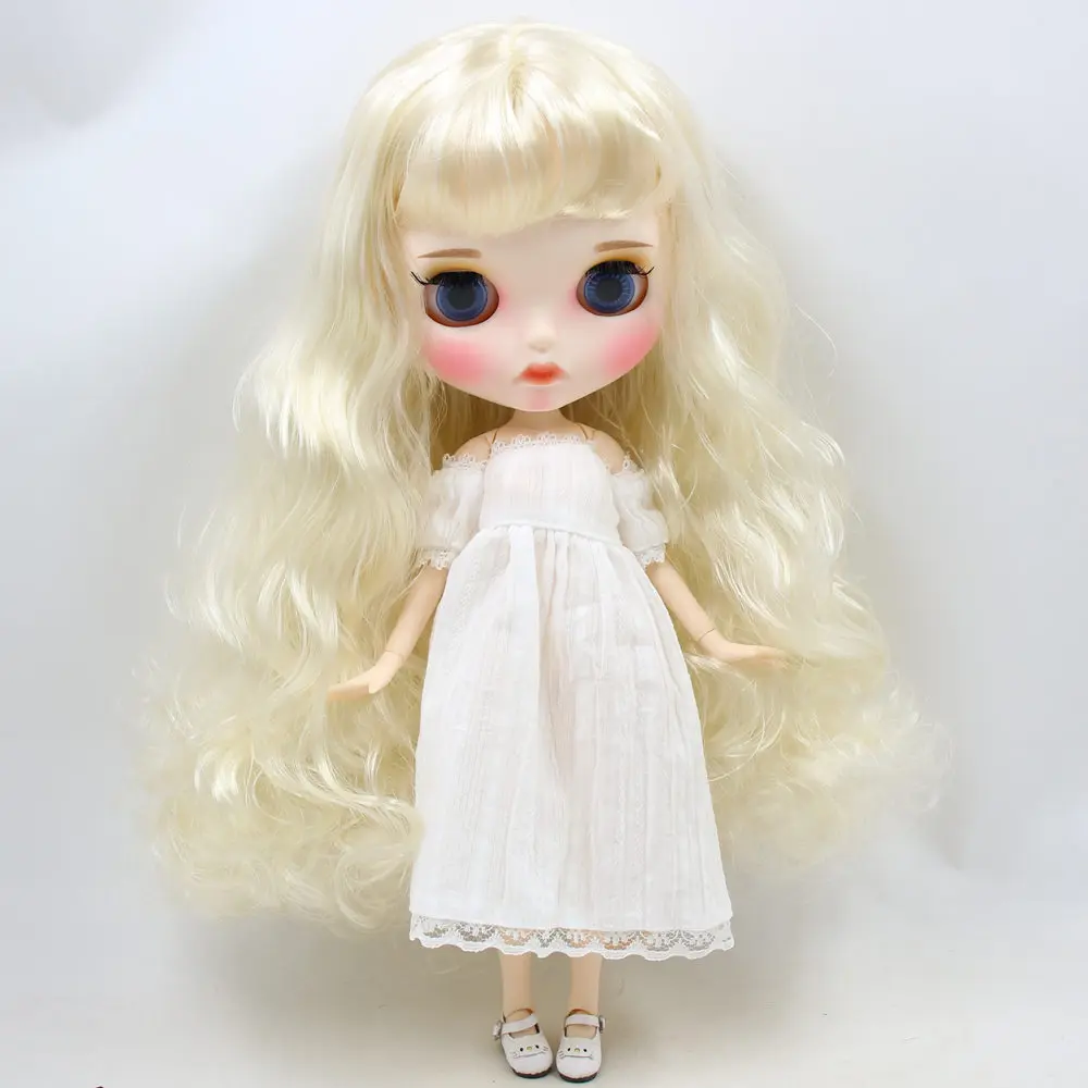 Кукла Blyth No.BL6025 ICY DBS светлые волосы резные губы матовое лицо шарнирное тело 1/6 bjd ob24