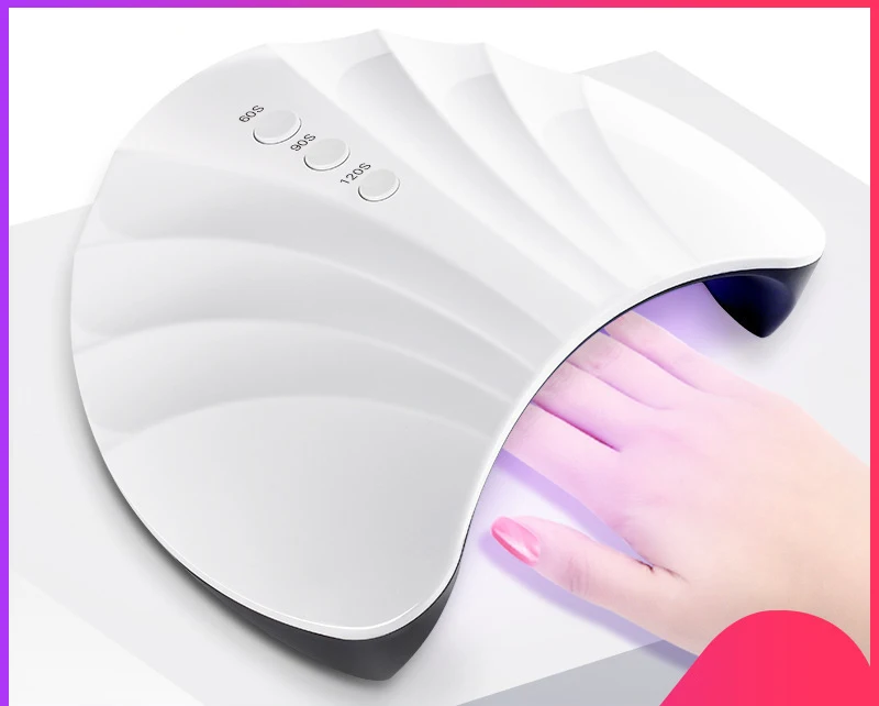 white Aokitec УФ-светодиодный светильник для маникюра, мини USB лампа для ногтей, для всех гелевых отверждений, 3 времени, Быстросохнущий светильник, 12 бусин, USB зарядка, УФ-Сушилка для ногтей - Цвет: white