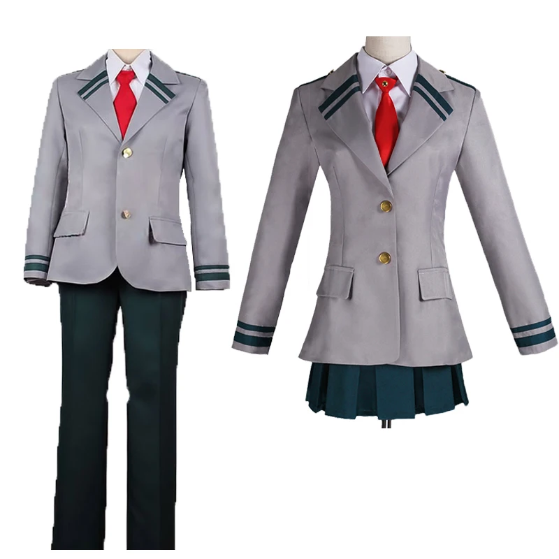 Косплэй костюм Boku без Hero университетский среде haku Bakugou Katsuki серый мой герой