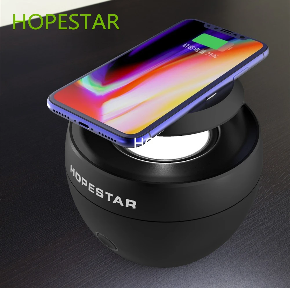 Bluetooth con funcin de cargador inalmbrico Qi para el iPhone X Samsung Xiaomi Huaw|Портативные колонки| |
