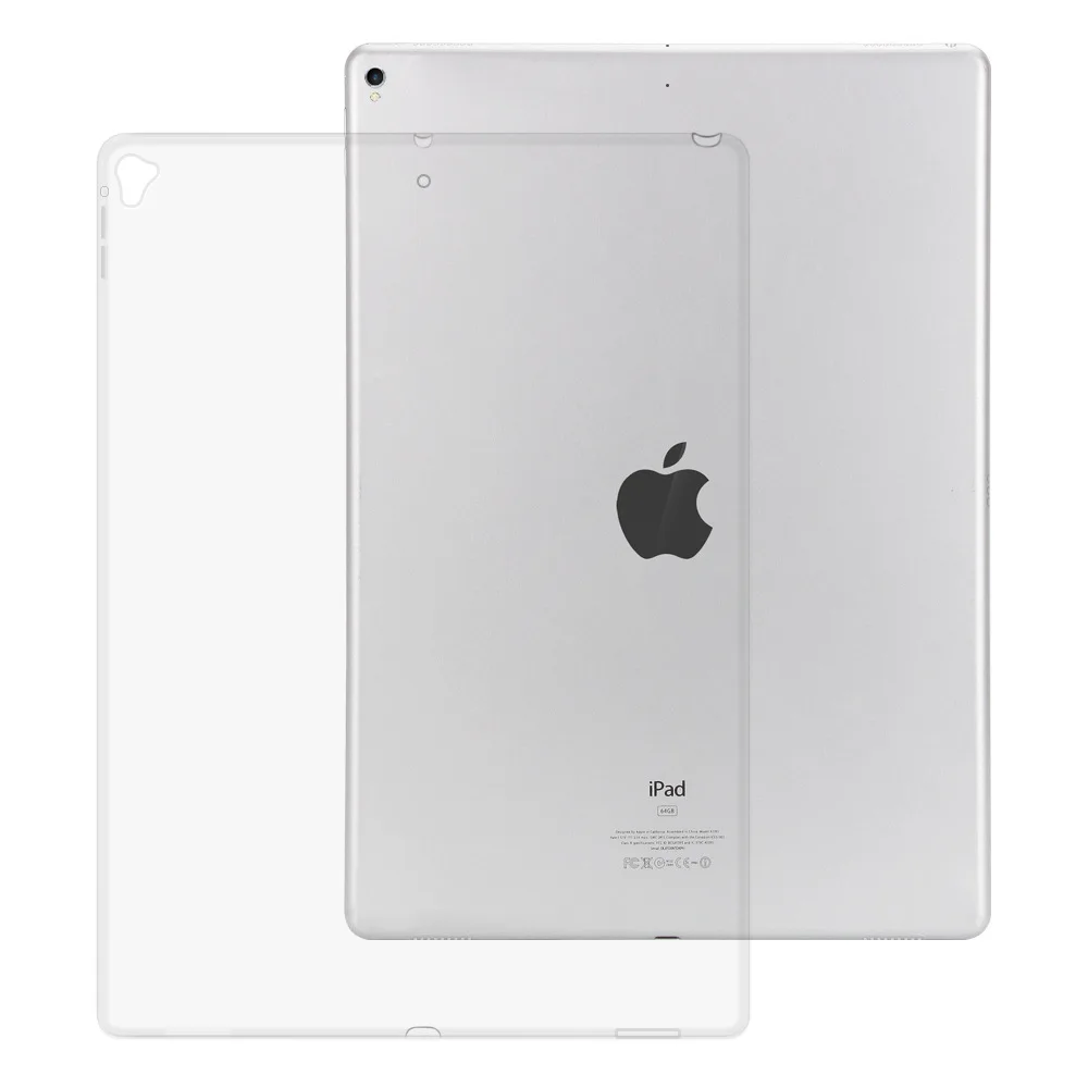Модный Ультратонкий Мягкий ТПУ силиконовый тонкий прозрачный чехол для Apple iPad Pro 12,9 защитный чехол для кожи+ пленка+ ручка