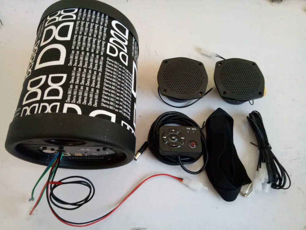 Bluetooth большой Мощность 12V Мотоцикл Усилитель Поддержка TF карты, USB мотор vechile fm-радио сабвуфер НЧ-динамик