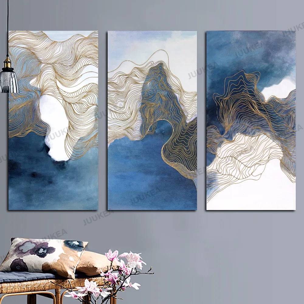 3 Панель абстрактный облака холст Книги по искусству печати живопись Домашний